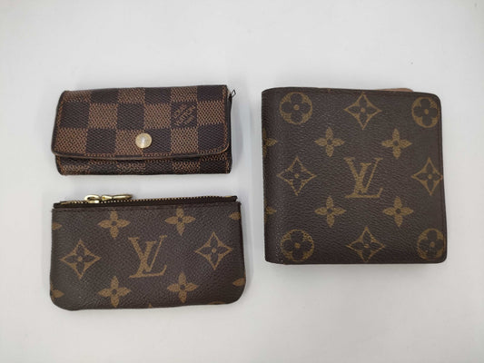 LOUIS VUITTON Monogram Damier Key Case/Wallet and 3-Piece Accessory Set Other Accessories