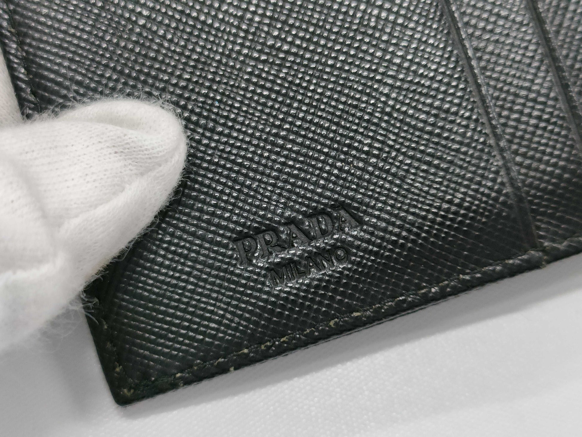 PRADA Nylon Bamboo Handbag/Tri-fold Wallet