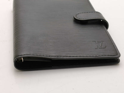 LOUIS VUITTON Epi R20052 Agenda PM Noir Notebook Cover