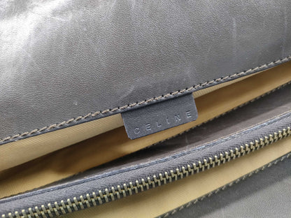 CELINE Canvas Leather Handbag Tote Bag
