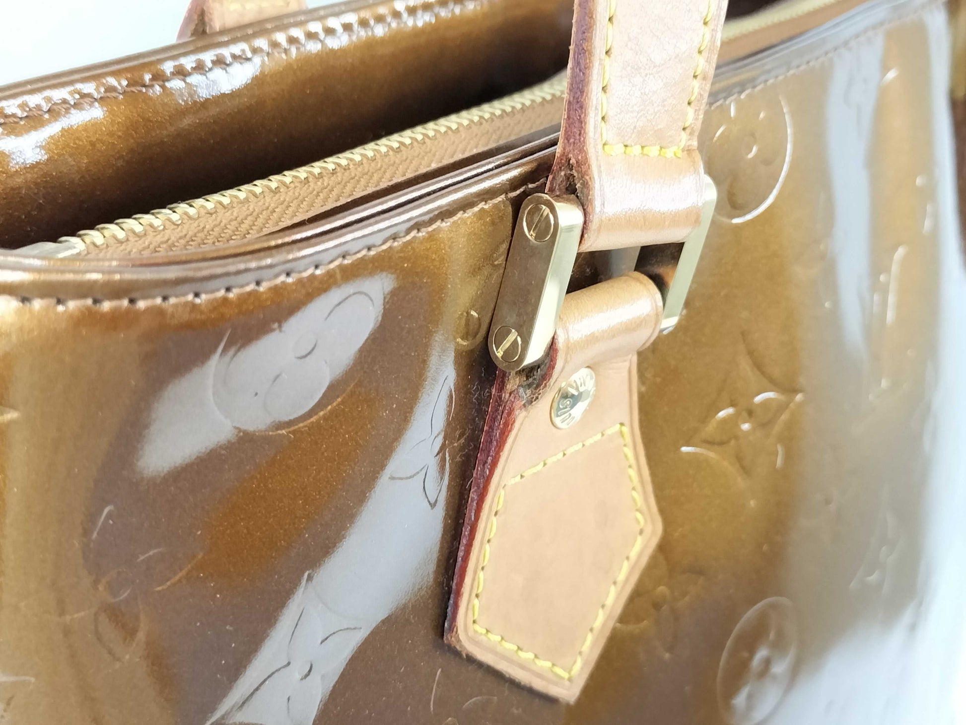 LOUIS VUITTON LW0030 Vernis Houston Shoulder Bag