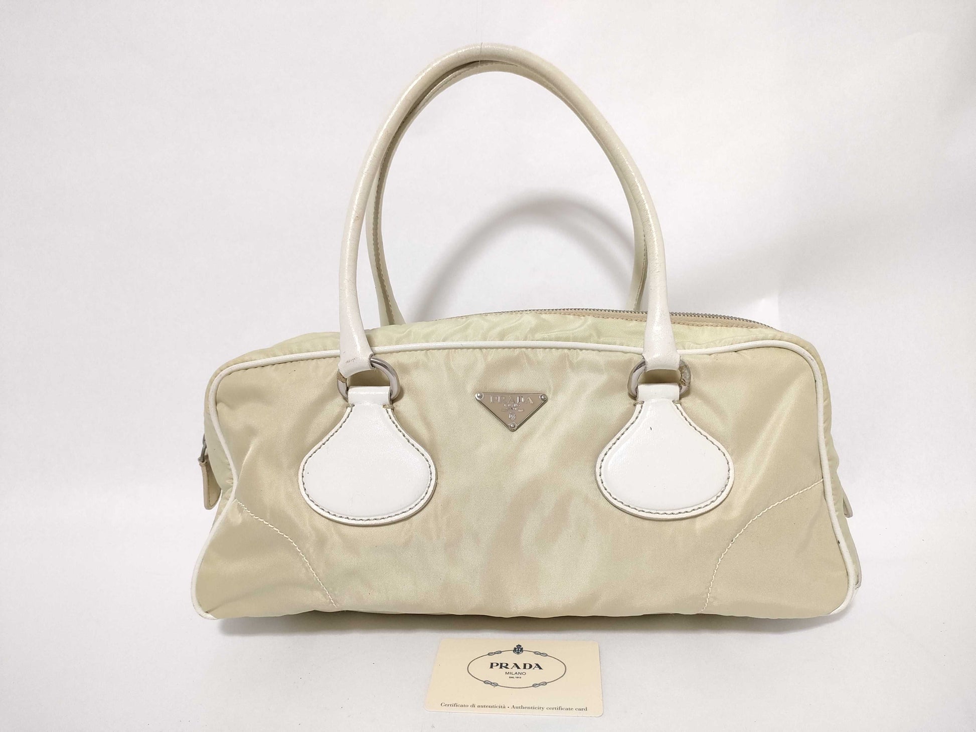 PRADA Nylon Mini Boston Bag