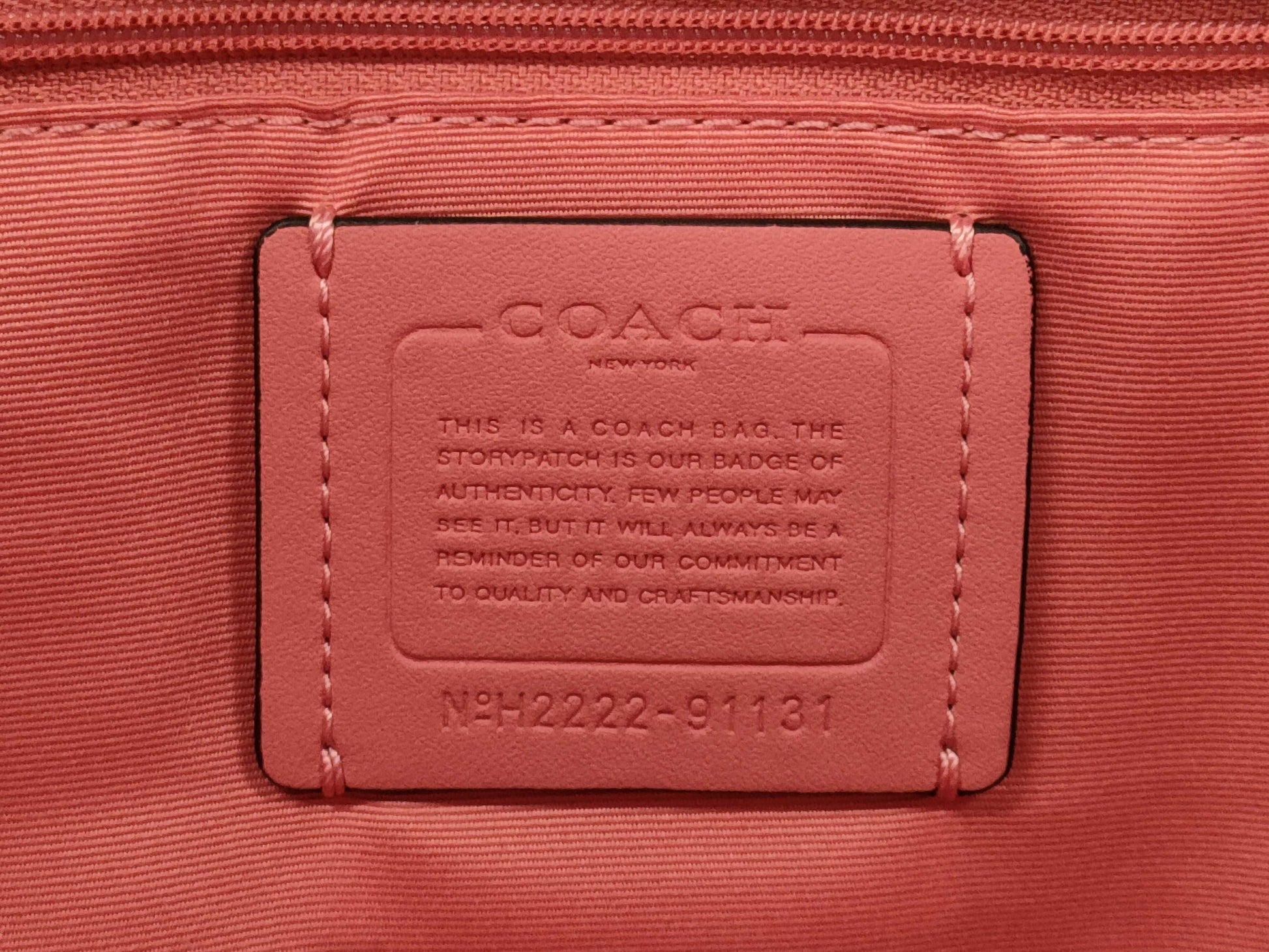 COACH 57523 Leather Pink Handbag / 91131 Denim Tote Bag