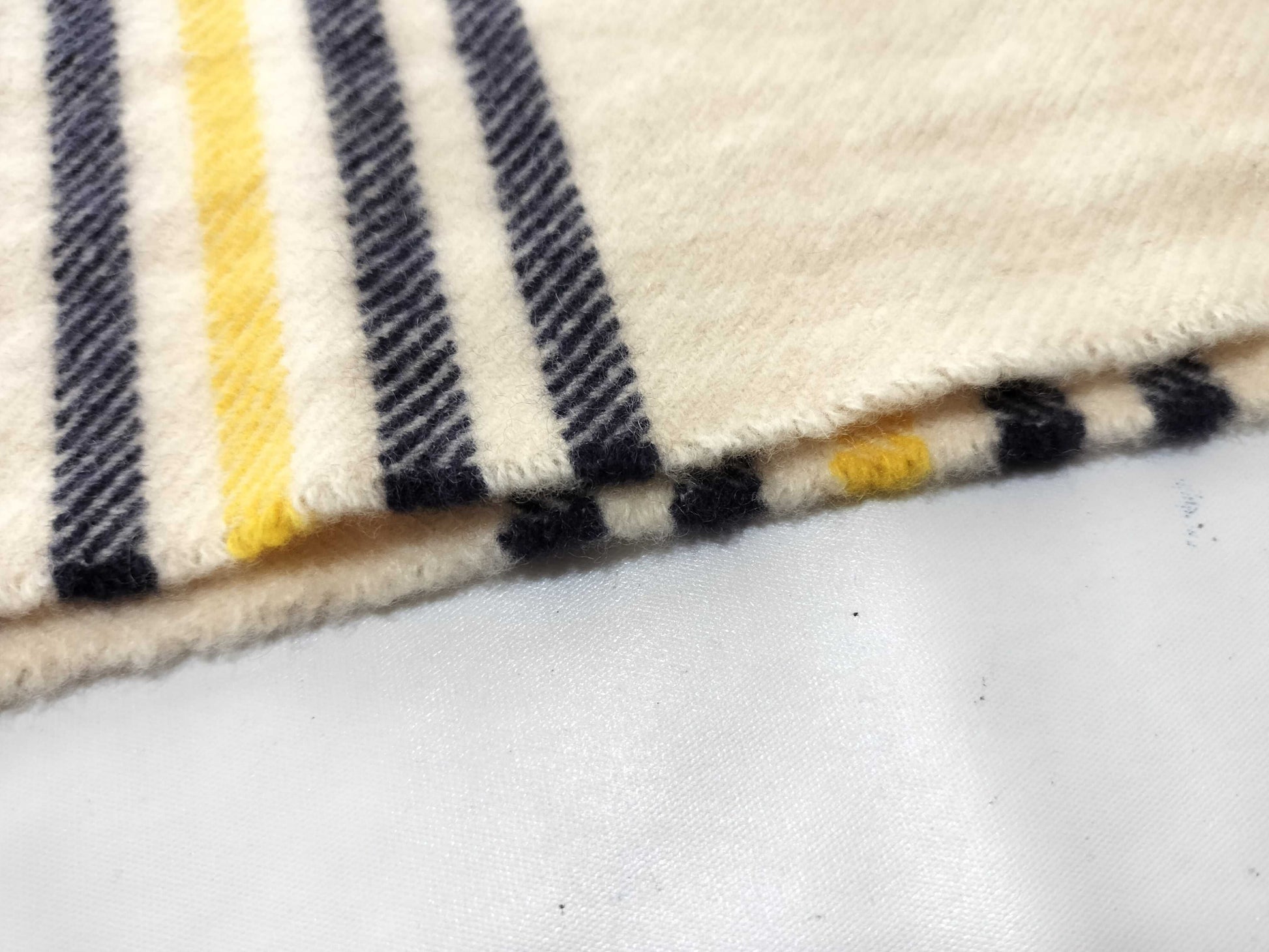 HERMES 100% Cashmere Scarf Check Pattern *One logo leather tag is missing Other Apparel