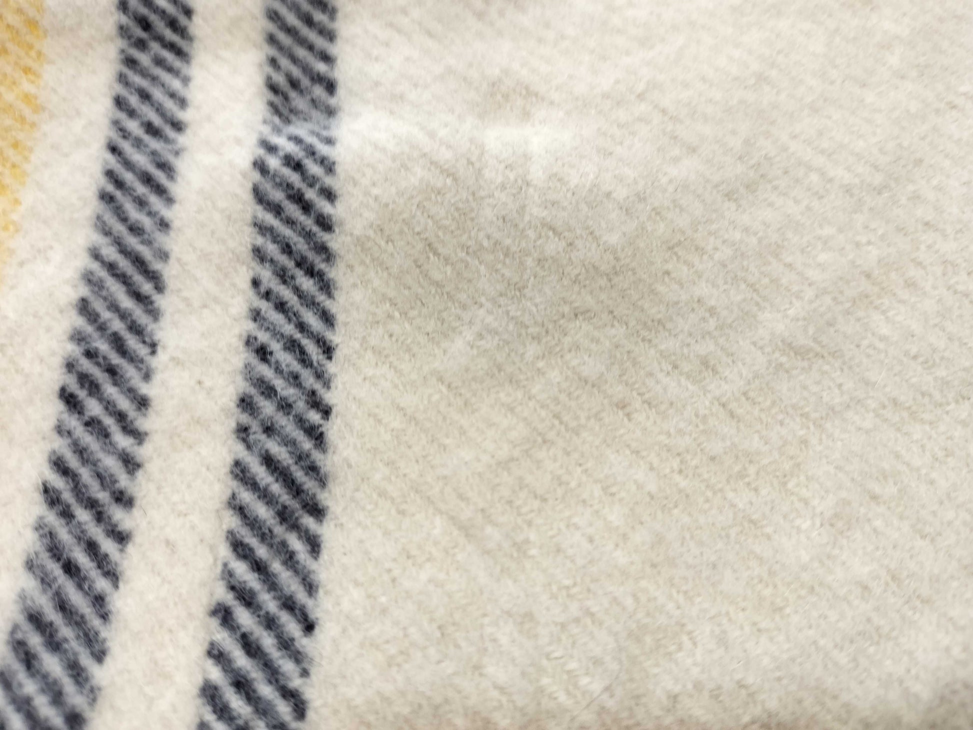 HERMES 100% Cashmere Scarf Check Pattern *One logo leather tag is missing Other Apparel