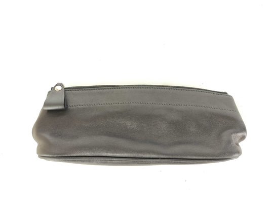 HERMES [Engraved] □R Pen Case Leather Serie Black ? R Engraved Other Accessories