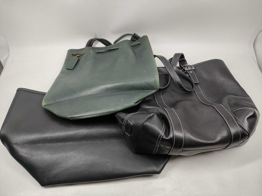 COACH 3-piece leather bag tote bag
