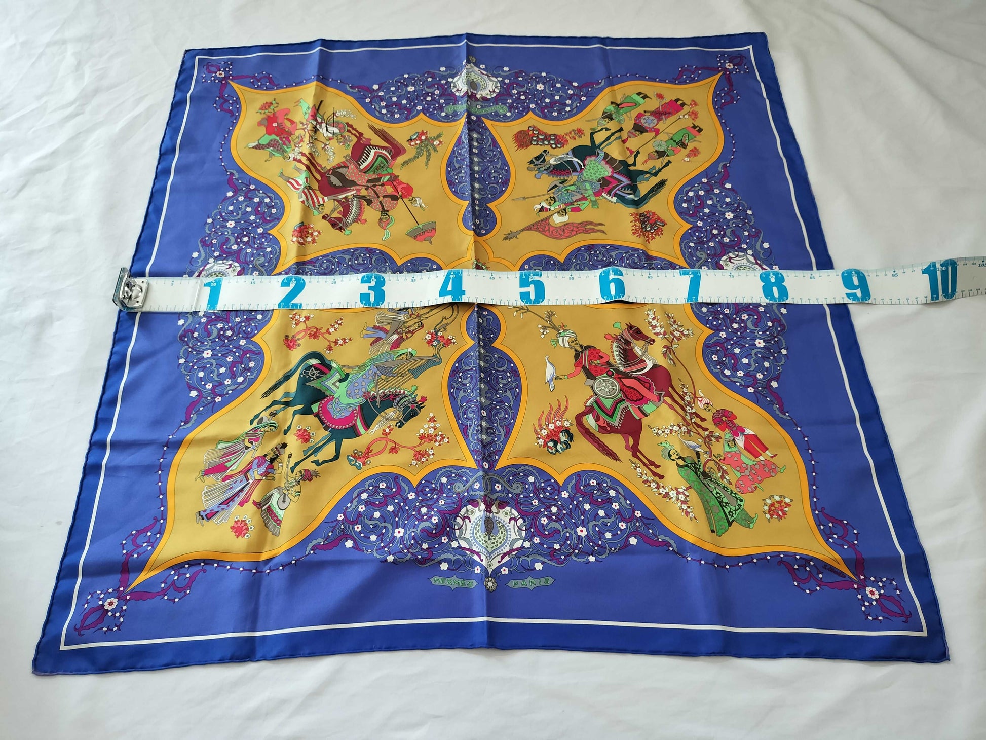 HERMES Carré 90 Persian Poetry Scarf