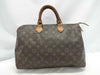 LOUIS VUITTON Monogram M41107 Speedy 35 Boston Bag with large stain on the inside