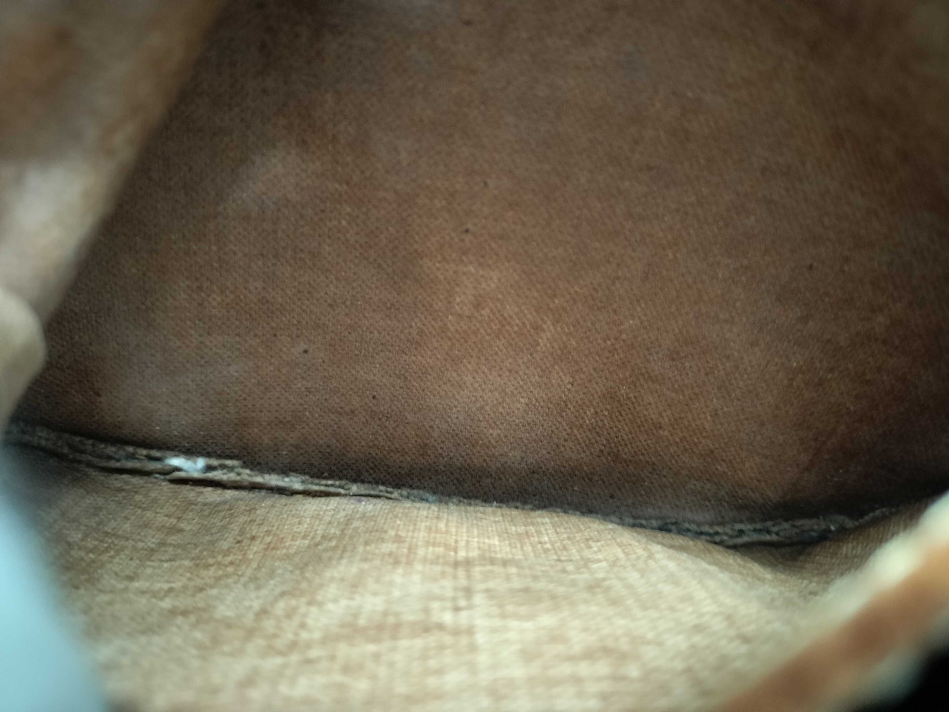 LOUIS VUITTON Monogram M41107 Speedy 35 Boston Bag with large stain on the inside