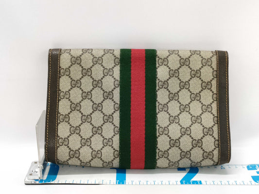 GUCCI Old Shari Line Clutch Second Bag Pouch Second Bag