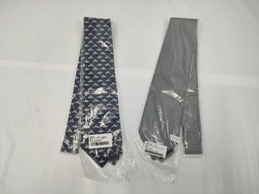 HERMES unused tie set of 2