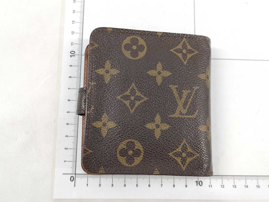 LOUIS VUITTON Monogram Compact Zip Around Zip Bifold Wallet M61667 Wallet