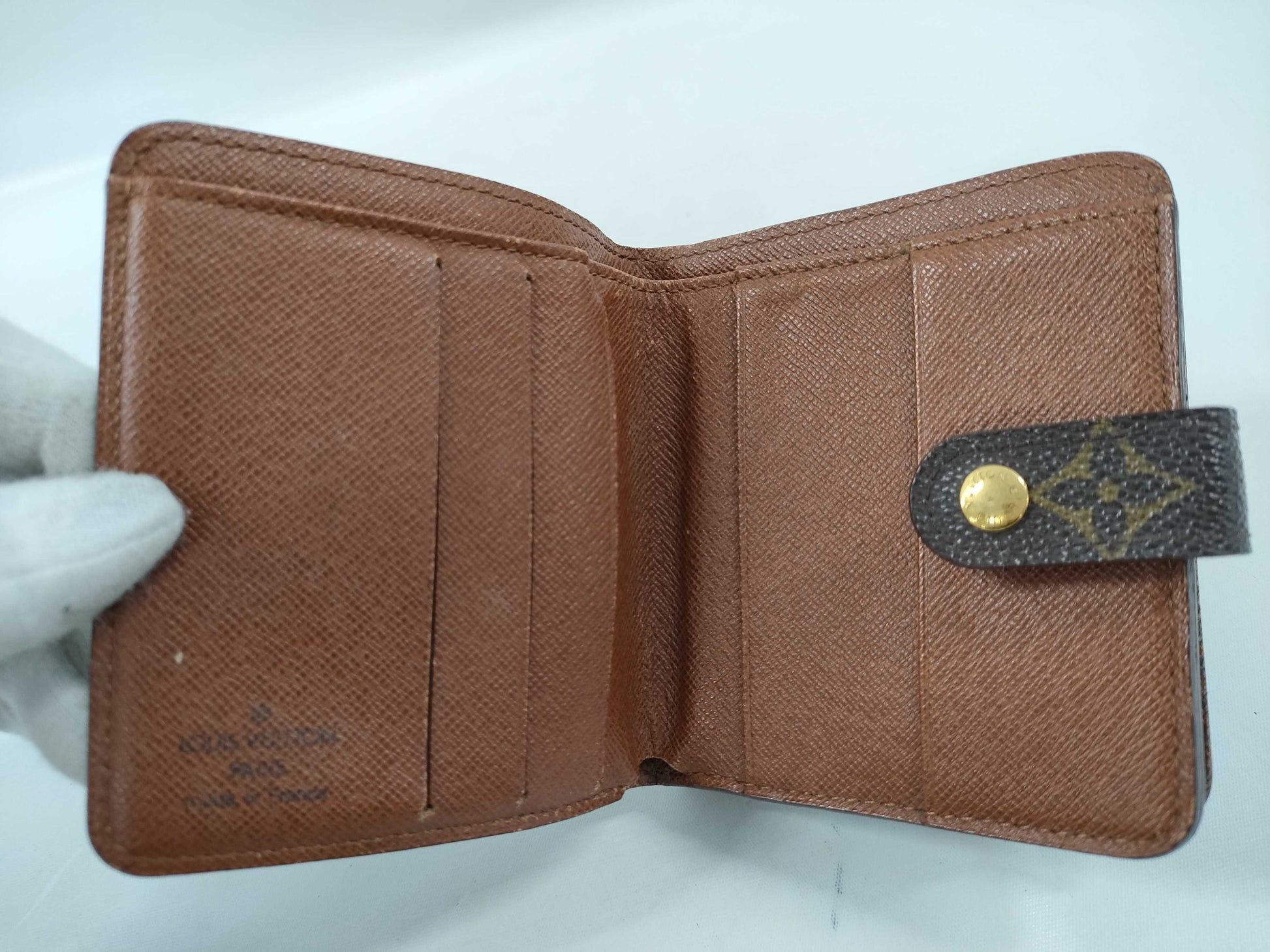 LOUIS VUITTON Monogram Compact Zip Around Zip Bifold Wallet M61667 Wallet