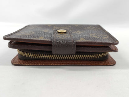 LOUIS VUITTON Monogram Compact Zip Around Zip Bifold Wallet M61667 Wallet