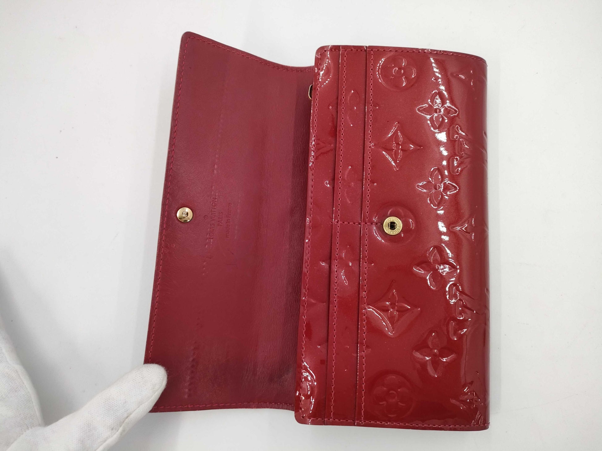 LOUIS VUITTON TH5019 Vernis M9140F Portefeuille Sarah Wallet