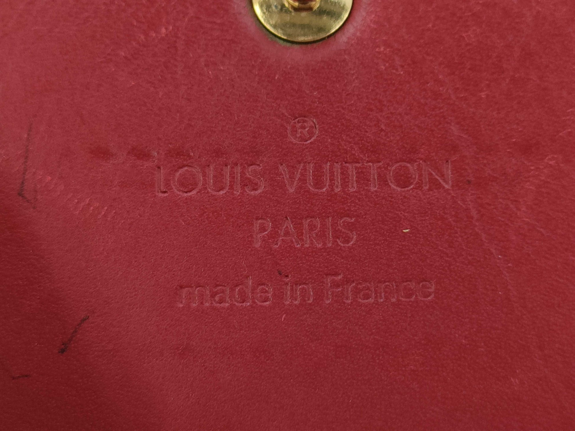 LOUIS VUITTON TH5019 Vernis M9140F Portefeuille Sarah Wallet