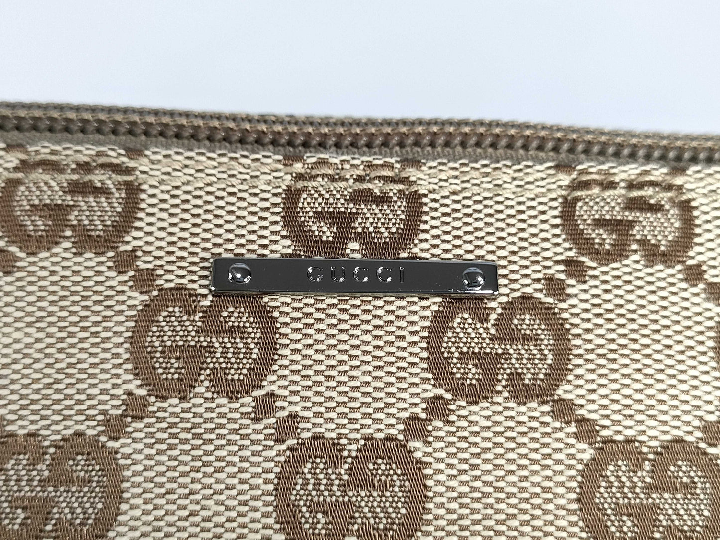 GUCCI GG Canvas Accessory Pouch Handbag
