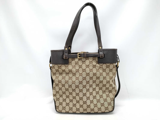 GUCCI GG Canvas Hand Tote Bag 107757