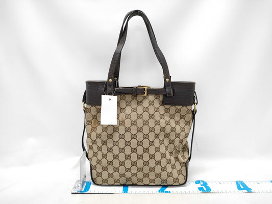 GUCCI GG Canvas Hand Tote Bag 107757