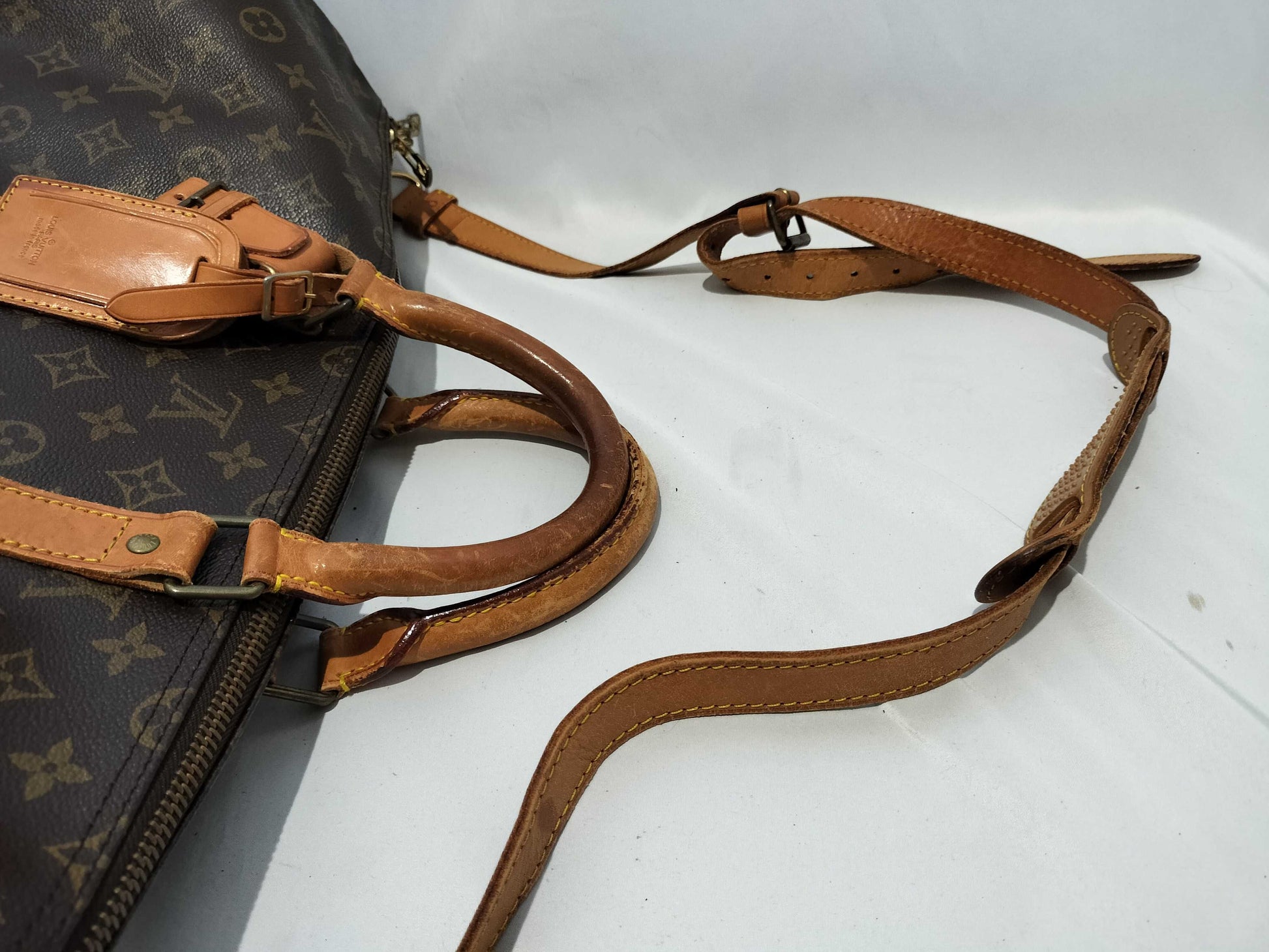 LOUIS VUITTON RFID Unverifiable VI884 Monogram M41414 Keepall Bandouliere 55 Boston Bag