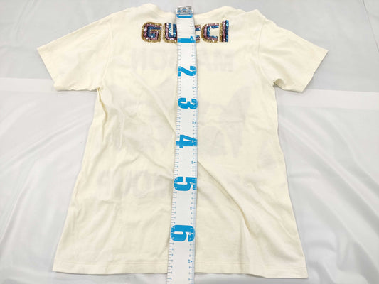 GUCCI Span Logo Dog Cotton T-shirt