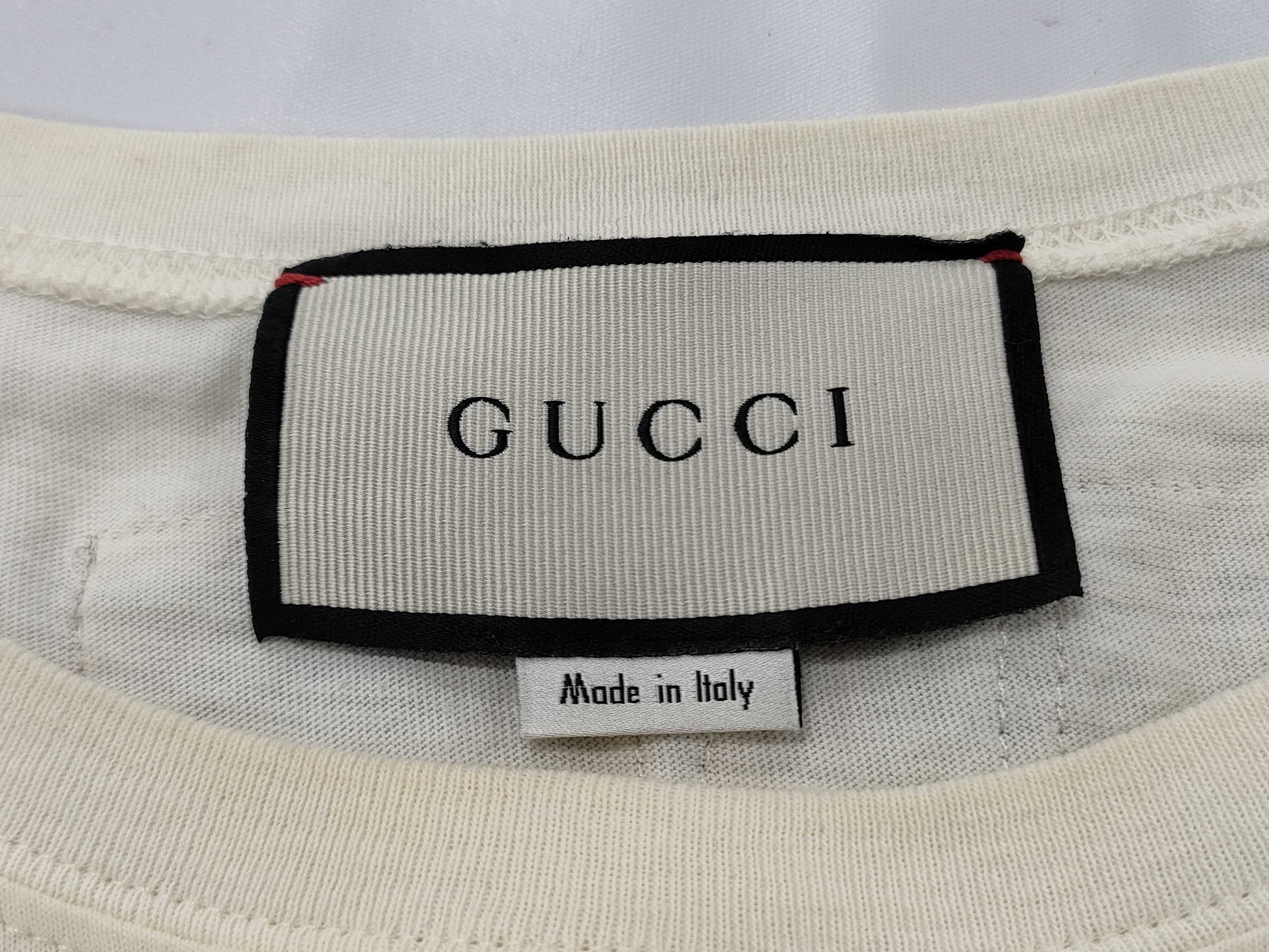 GUCCI Span Logo Dog Cotton T-shirt