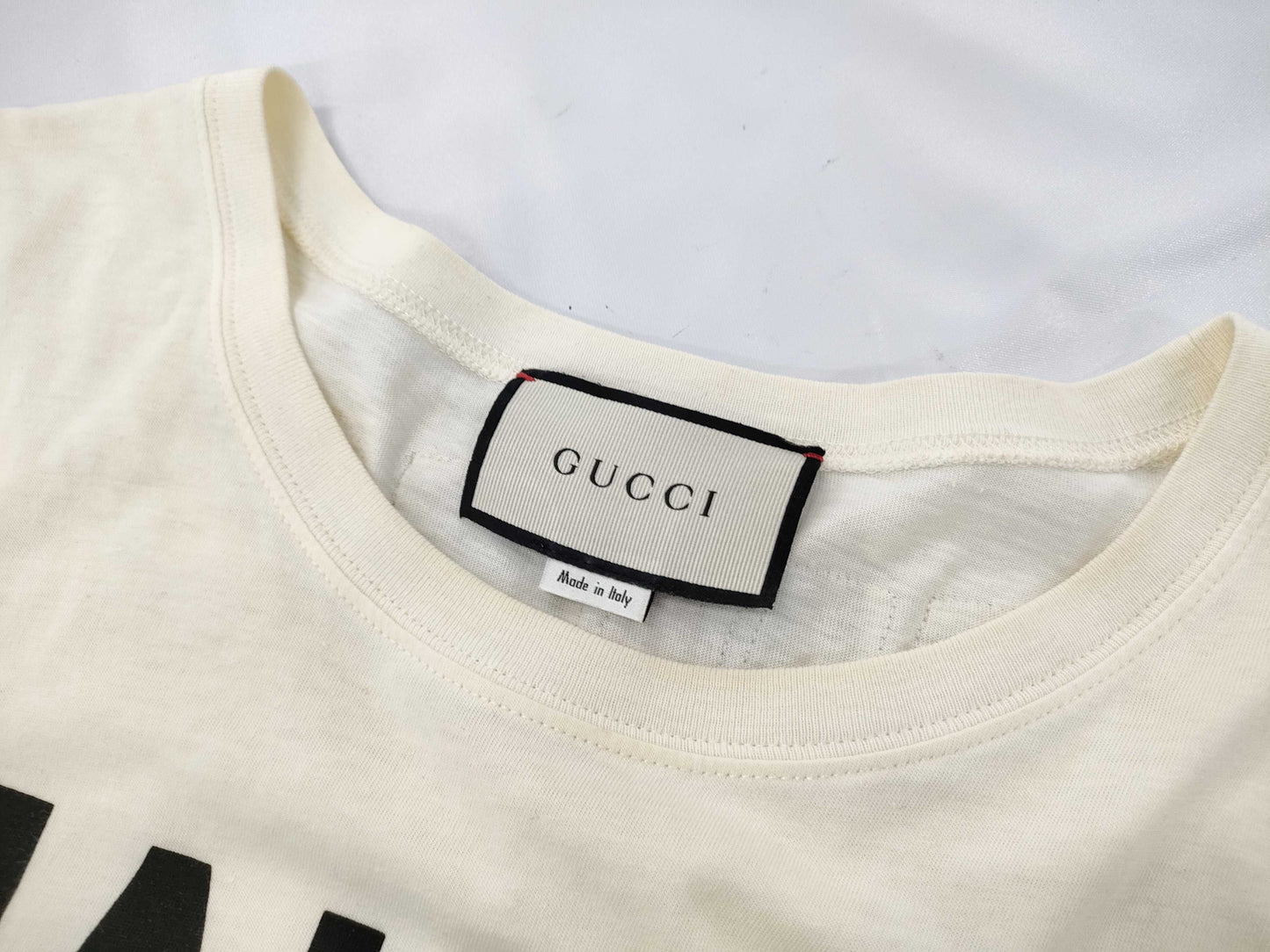GUCCI Span Logo Dog Cotton T-shirt
