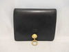 FENDI Leather Studded Folding Wallet Black Wallet