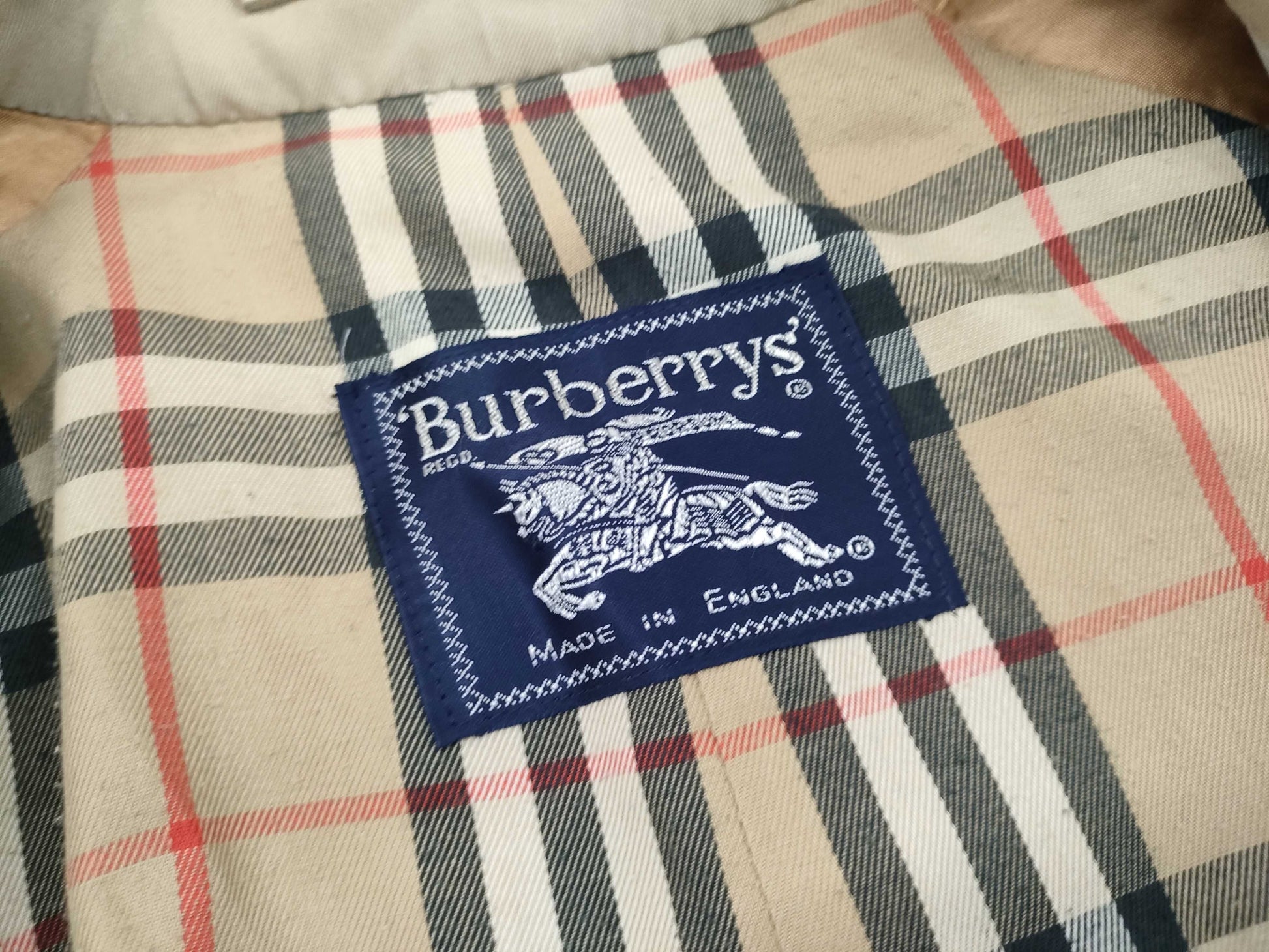 BURBERRY trench coat with Nova check lining