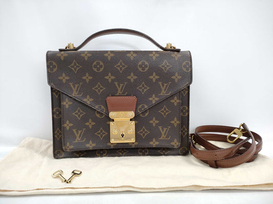 LOUIS VUITTON Monogram M51185 Monceau Handbag