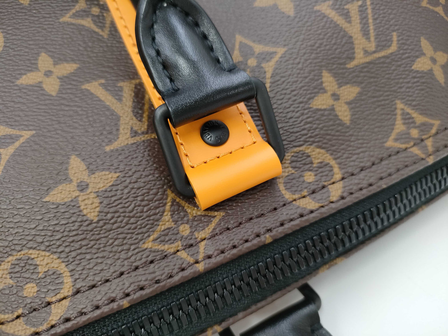 LOUIS VUITTON Monogram Keepall Bandouliere 50 Macassar Bag