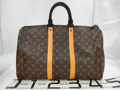 LOUIS VUITTON Monogram Keepall Bandouliere 50 Macassar Bag