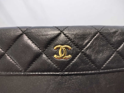 CHANEL Lambskin Matelasse Attached Pouch Other Accessories