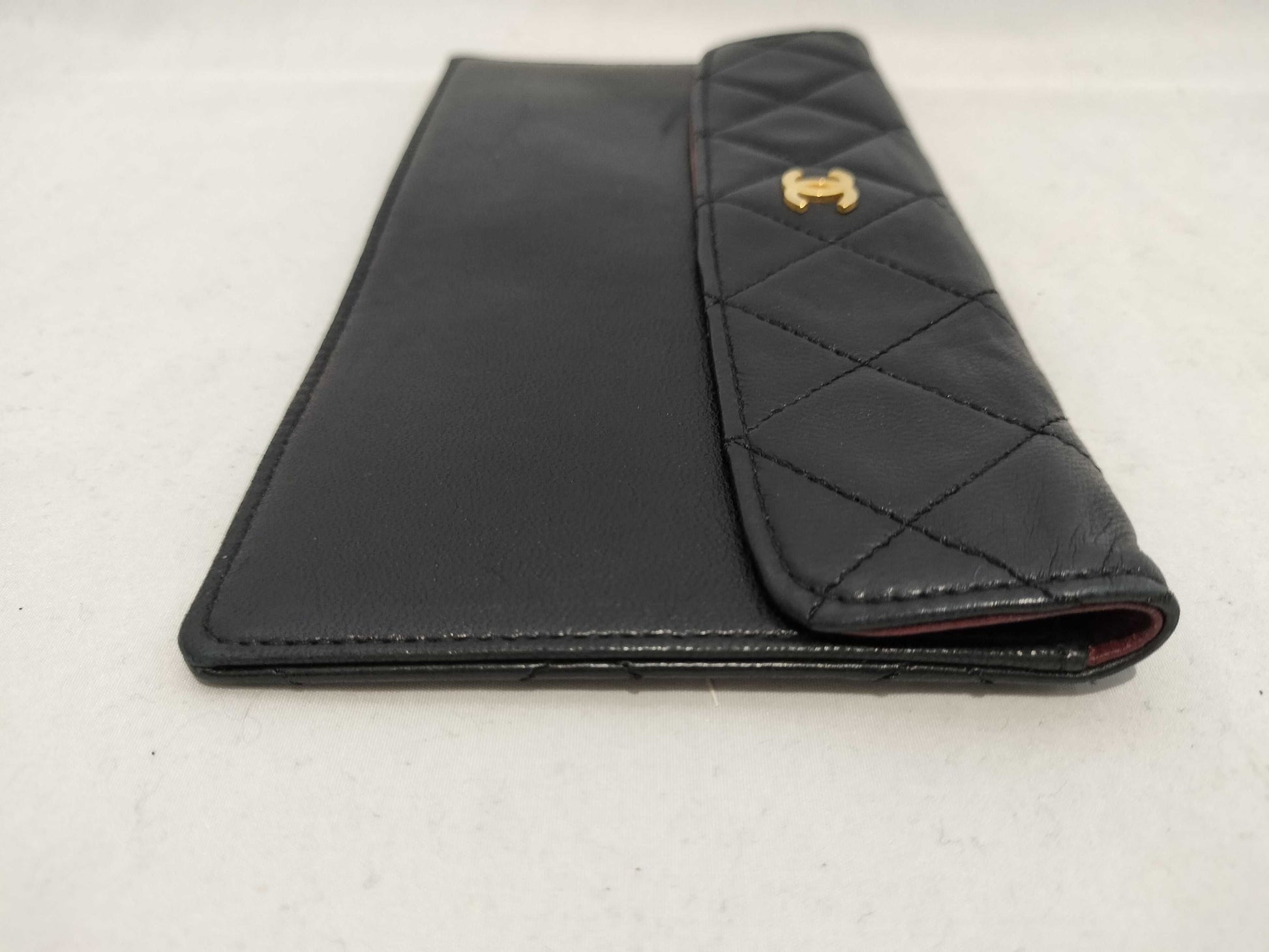 CHANEL Lambskin Matelasse Attached Pouch Other Accessories