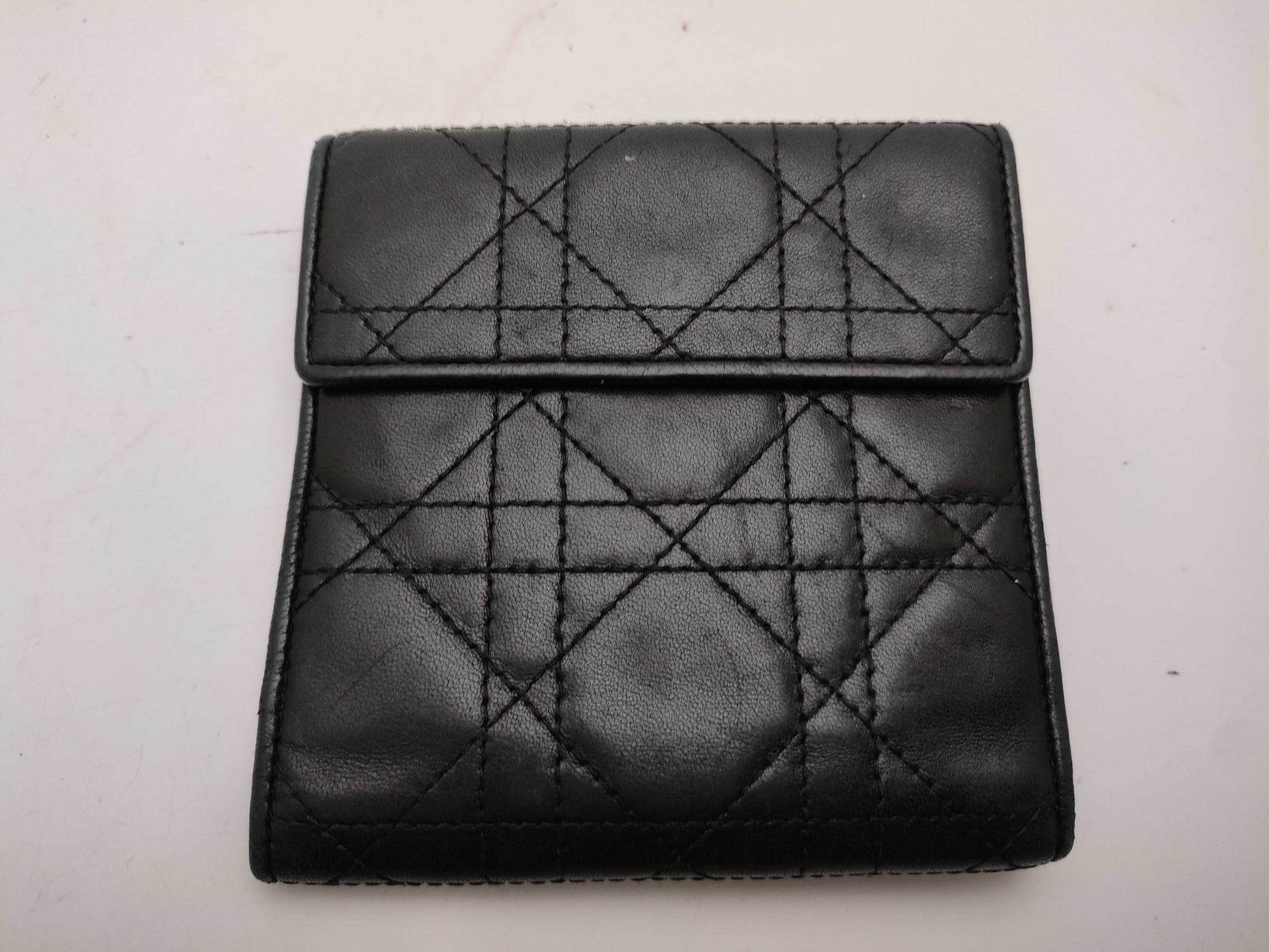 Dior Cannage Compact Wallet