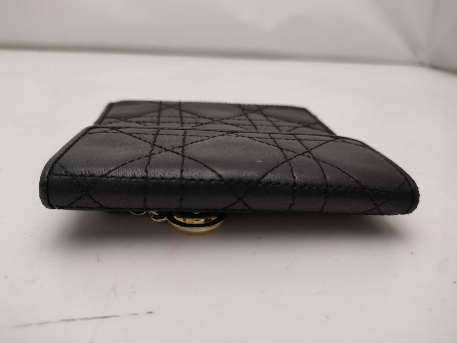 Dior Cannage Compact Wallet