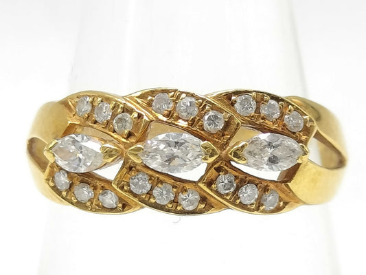 D0.34ct K18 2.7g Ring 