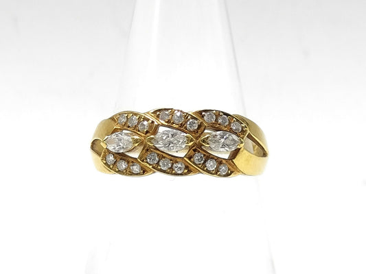 D0.34ct K18 2.7g Ring 