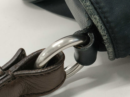 PRADA nylon and leather one-shoulder bag