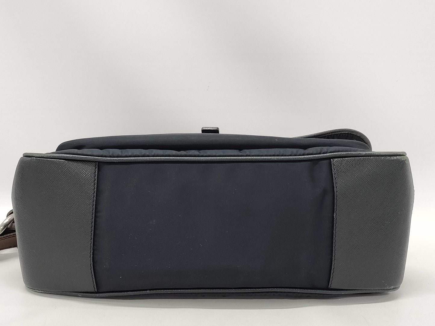 PRADA nylon and leather one-shoulder bag