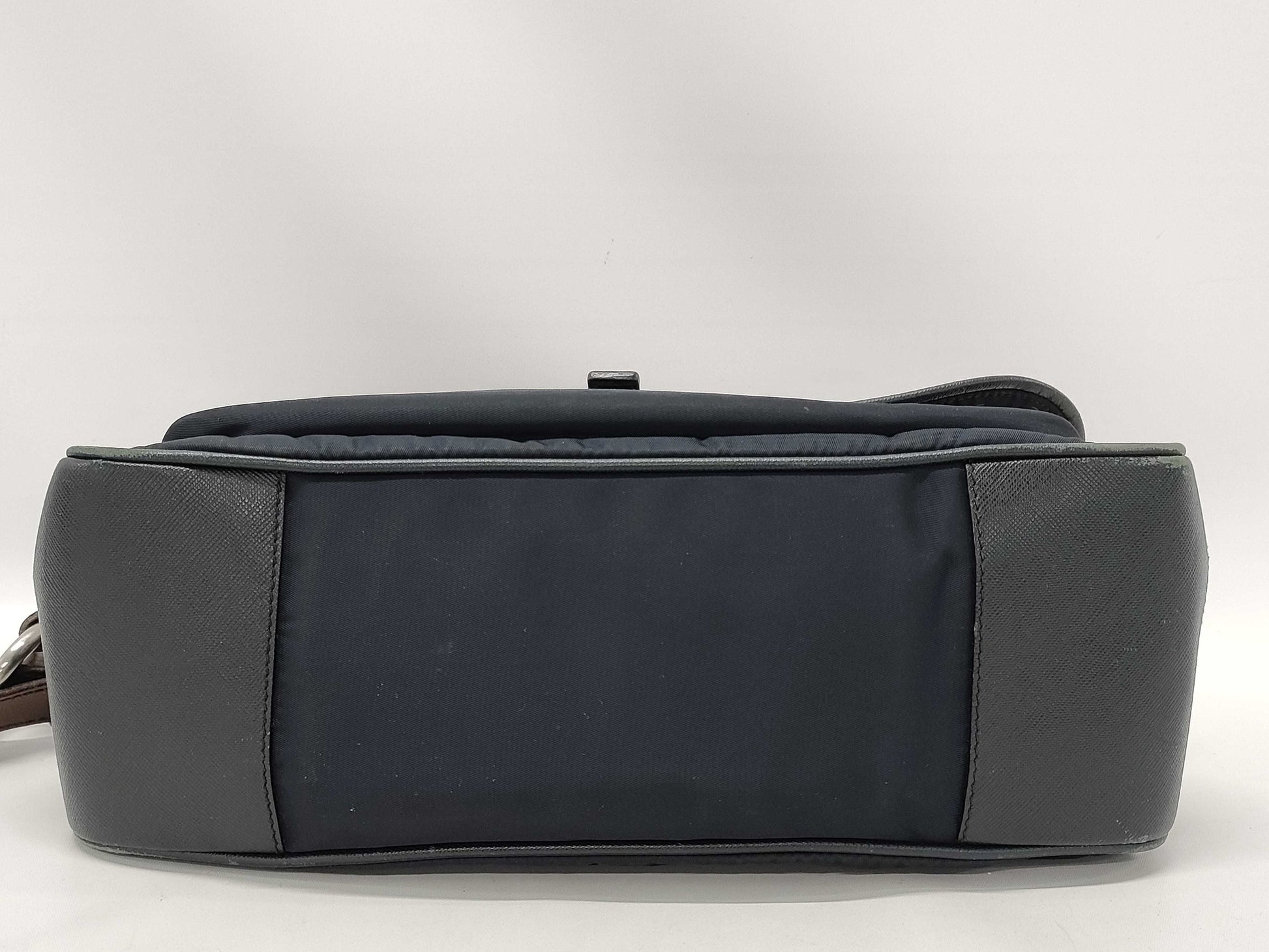 PRADA nylon and leather one-shoulder bag