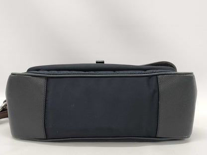 PRADA nylon and leather one-shoulder bag