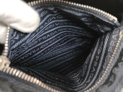 PRADA nylon and leather one-shoulder bag