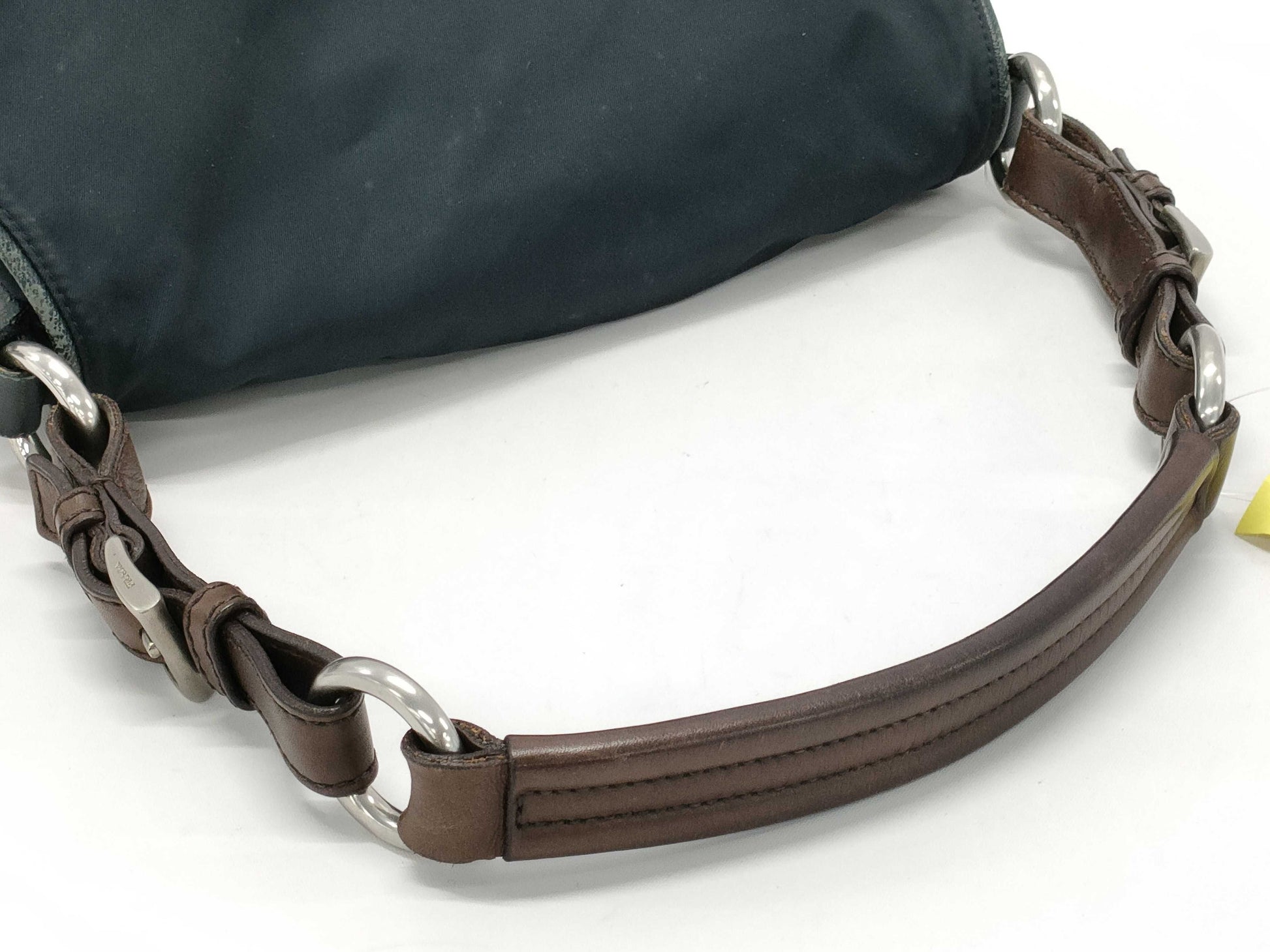 PRADA nylon and leather one-shoulder bag