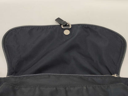 PRADA nylon and leather one-shoulder bag
