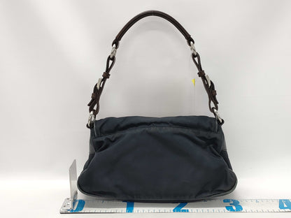 PRADA nylon and leather one-shoulder bag