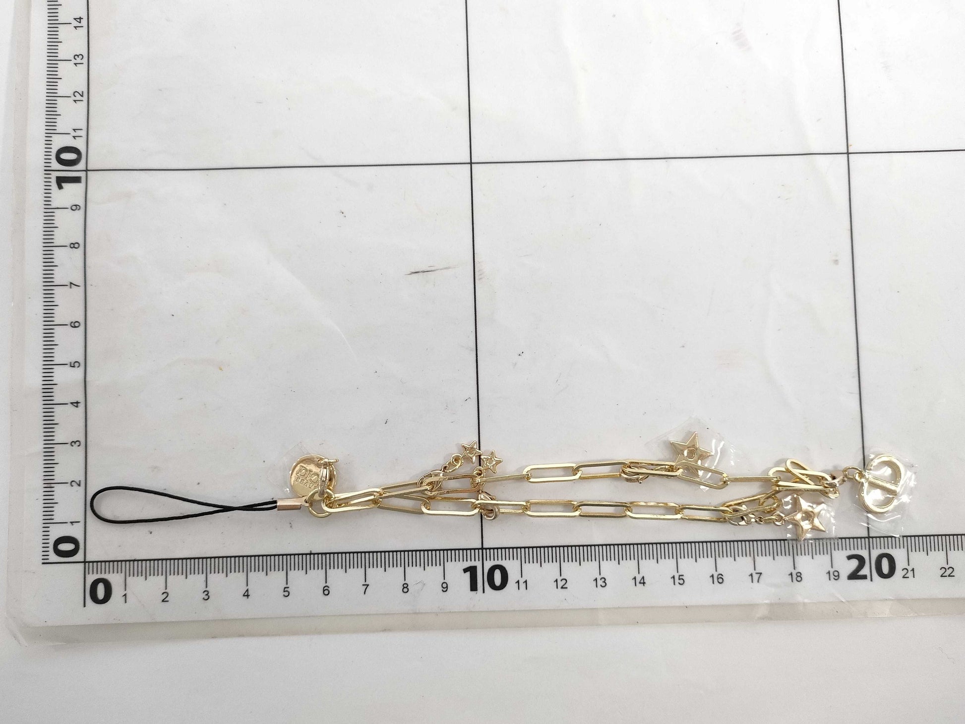 Dior Logo Star Bracelet Gold Strap