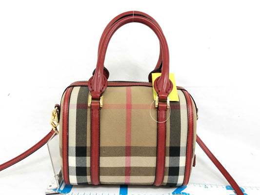 BURBERRY Nova Check 2-Way Mini Boston Bag, Christopher Bailey Period Handbag