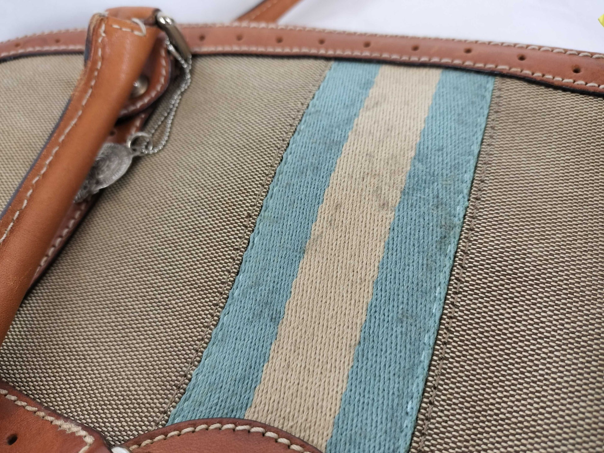 GUCCI GG Canvas Interlocking G Canvas and Leather Tote Bag 114887 205011 Tote Bag